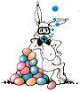 bunny and eggs
